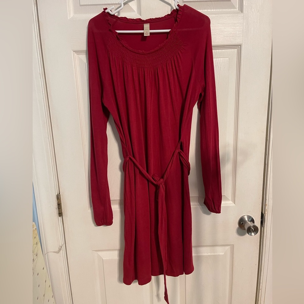 Merona Burgundy Dress Size Medium